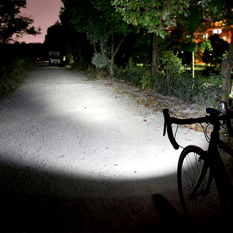 Cycling Flashlight Lantern MTB Bicycle Front Light with Bike Horn USB Rechargeable Bike Front Lamp Electronic Bell for Business