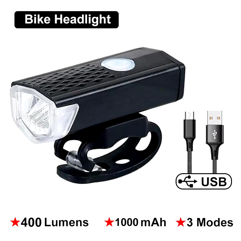 Cycling Flashlight Lantern MTB Bicycle Front Light with Bike Horn USB Rechargeable Bike Front Lamp Electronic Bell for Business