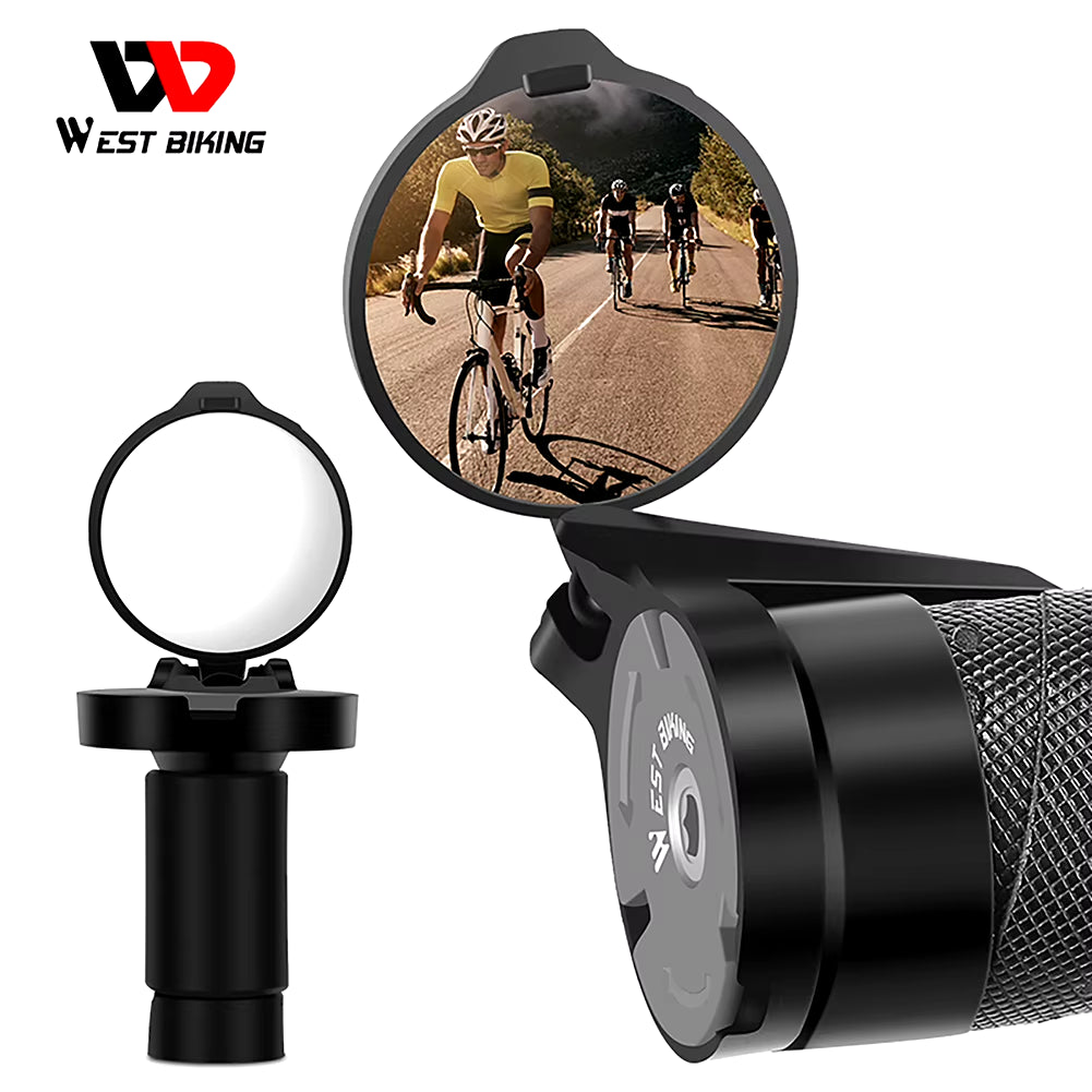 Bicycle Rearview Mirror Handlebar End Mirror Small Convex Cycling Mirror 360 Flexible MTB Road Bike Accessories